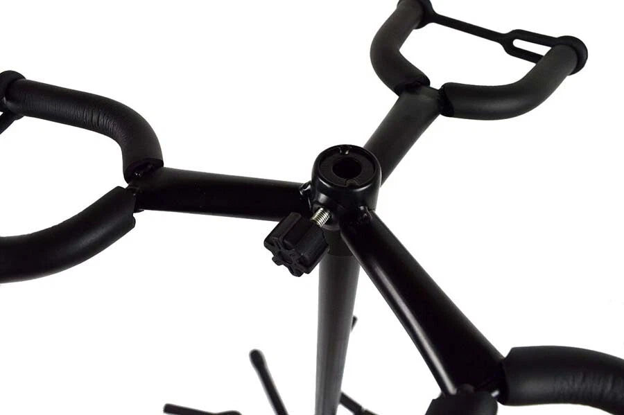 Guitar Stand 3 Head Folding Acoustic Bass Electric Foldable Double Self Locking