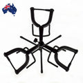 Guitar Stand 3 Head Folding Acoustic Bass Electric Foldable Double Self Locking