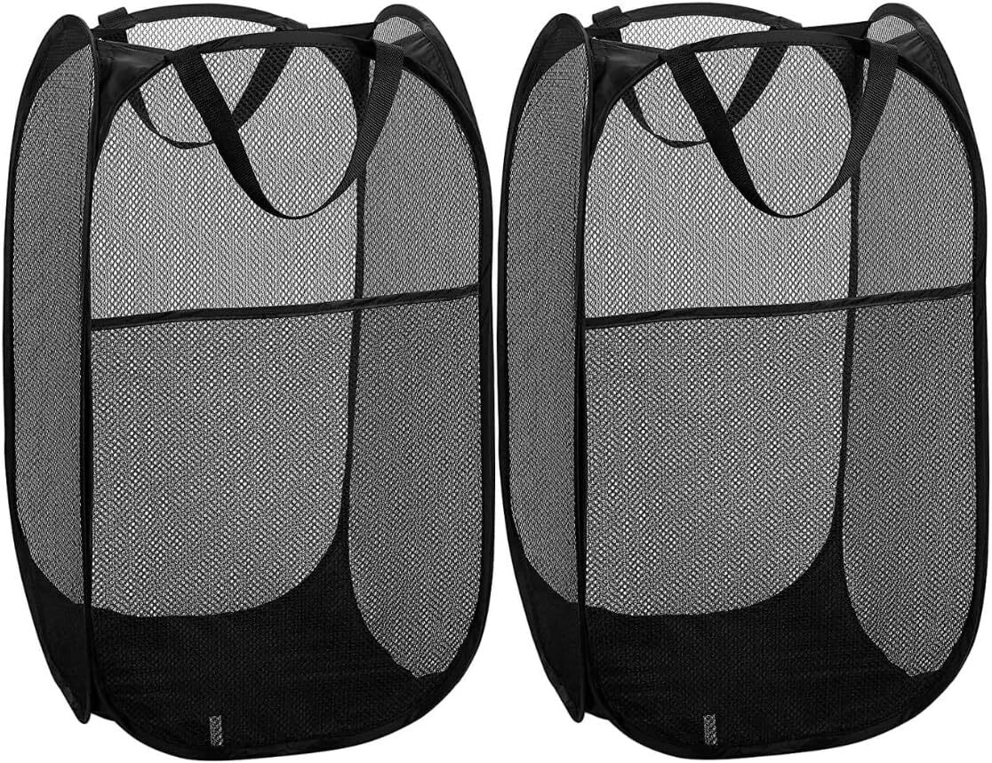 Large Capacity Foldable Laundry Basket for Home Dormitory Use Durable Plastic Cl