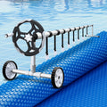 Aqua Buddy Pool Cover 600 Micron 6.5x3m w/ Roller 5.55m Swimming Pools Solar Blanket