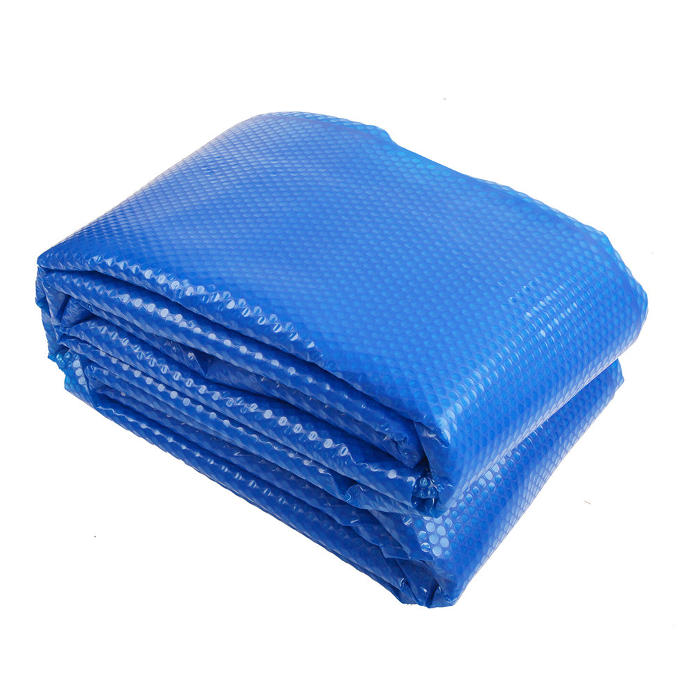 Aqua Buddy Pool Cover 500 Micron 7x4m Swimming Pool Solar Blanket Blue Silver