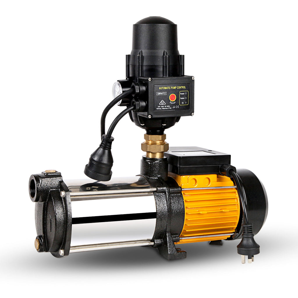Giantz Garden Water Pump High Pressure 1100-2000W 4-Stage Tank Irrigation Black