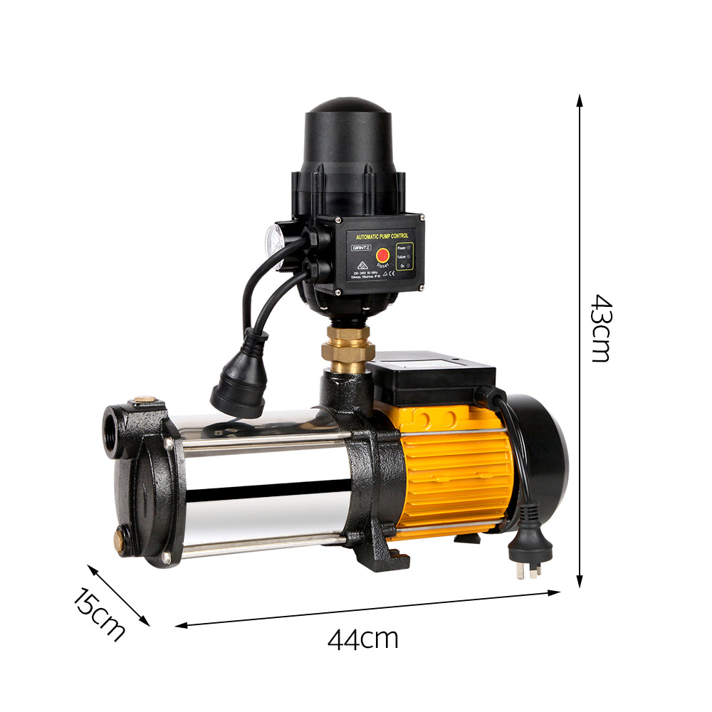 Giantz Garden Water Pump High Pressure 2500W Max. 5-Stage Tank Irrigation Black
