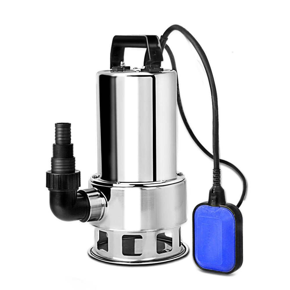 Giantz 1800W Max. Submersible Dirty Water Pump Bore Tank Well Steel Automatic Clean