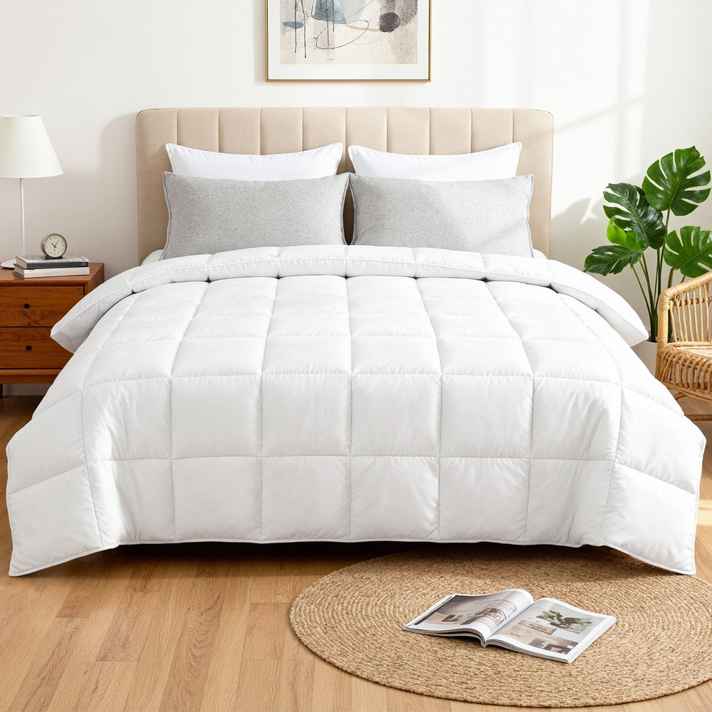 Giselle Bedding Super King Size 400GSM Microfiber Quilt All Season Duvet Quilts Comforter Winter Summer