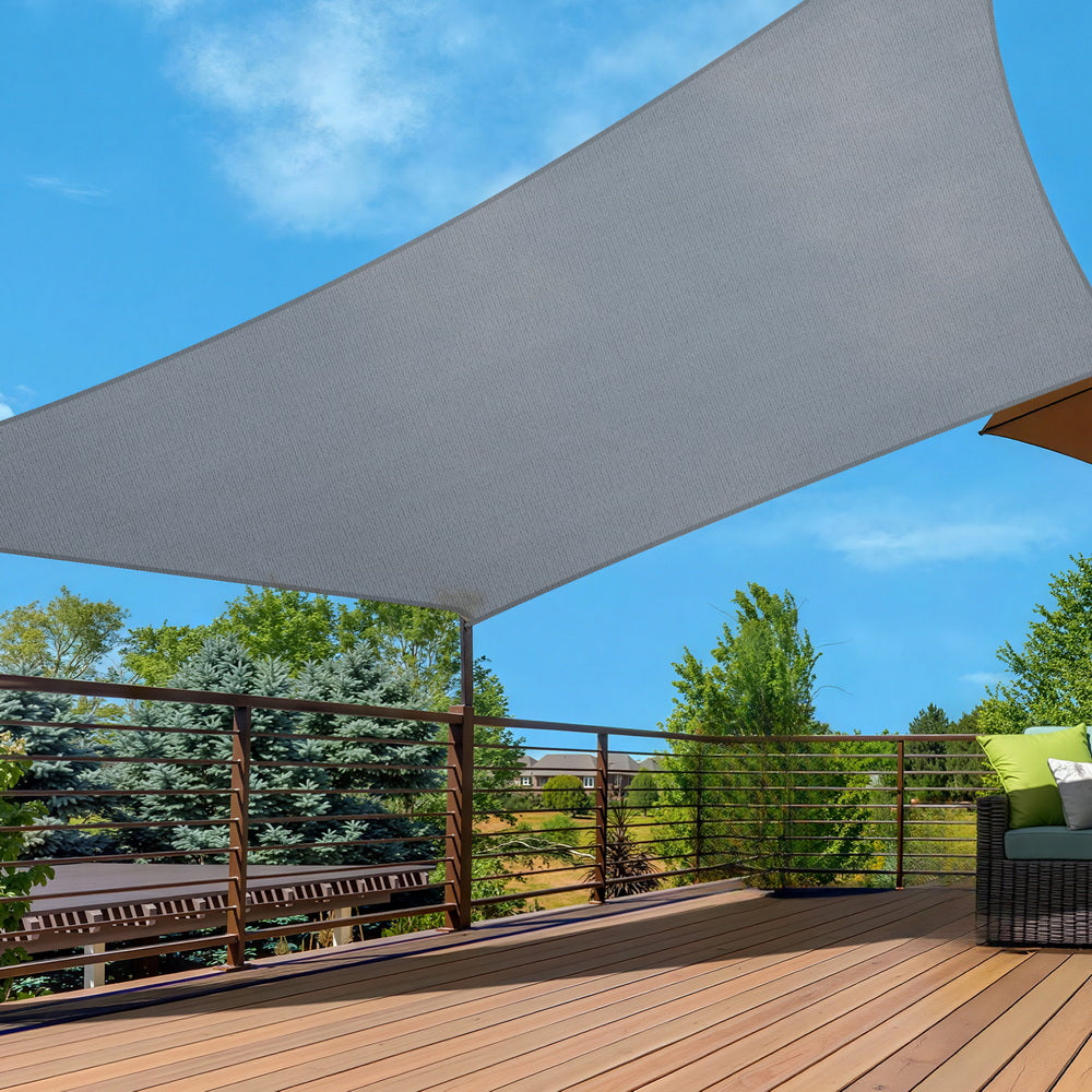 Instahut Sun Shade Sail Shadecloth Canopy Rectangle 280gsm 4x7m
