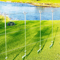 Giantz 20x Electric Fence Pigtail Posts Steel Tape Fencing