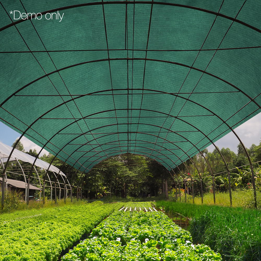 Instahut 70% Shade Cloth 3.66x20m Shadecloth Sail Heavy Duty Green