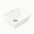 Cefito Kitchen Sink 55x45cm Granite Stone Sink Single Bowl White