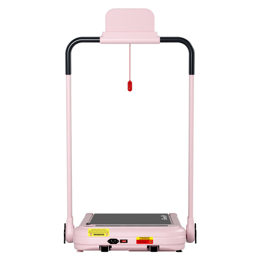 Everfit Treadmill Electric Walking Pad with Incline Foldable for Home Gym Pink