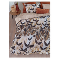 Giselle Cotton Sateen Natural Quilt Cover Sets by Bedding House Queen