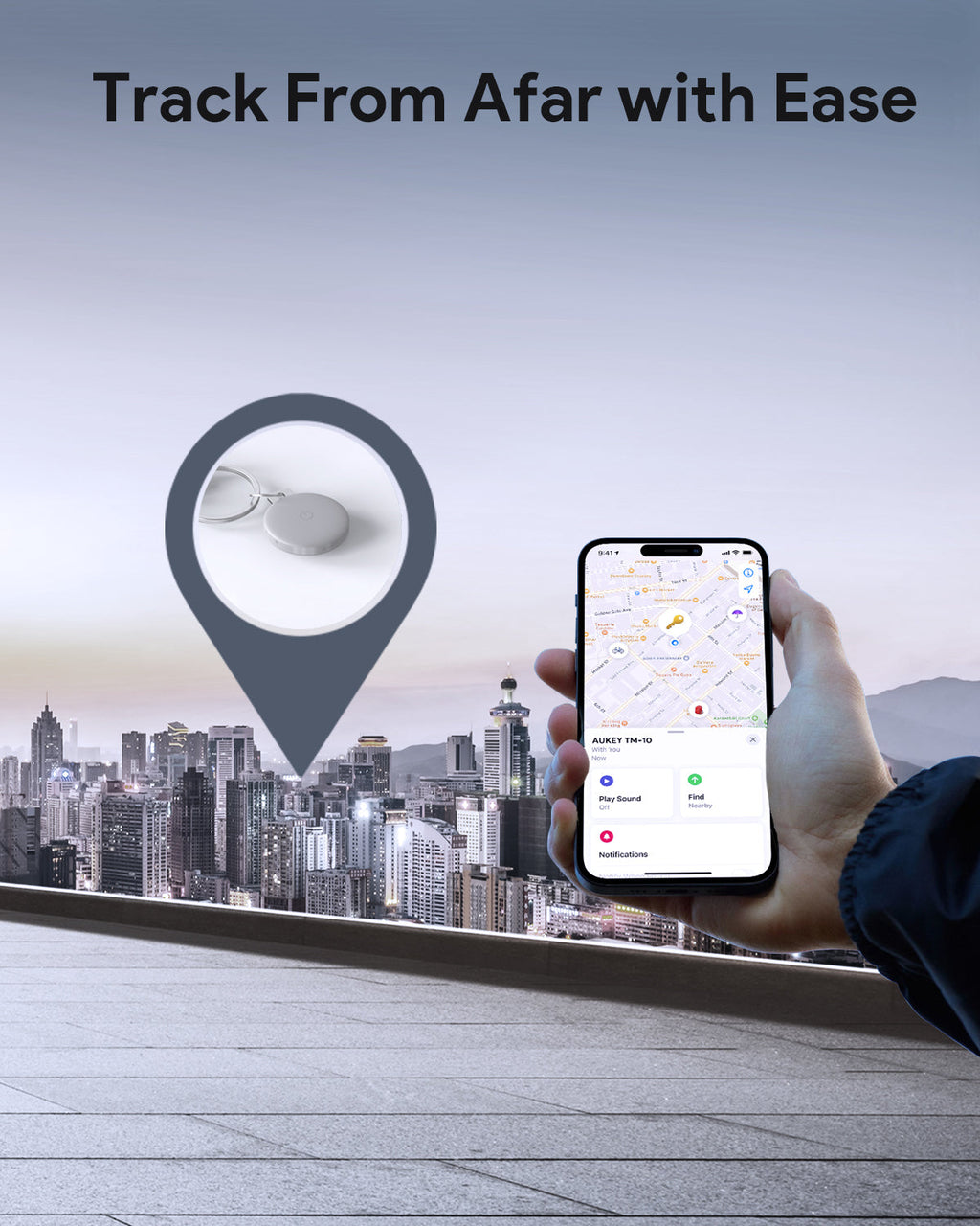 Aukey Track Mate 1 Smart Bluetooth Tracker (TM-10)