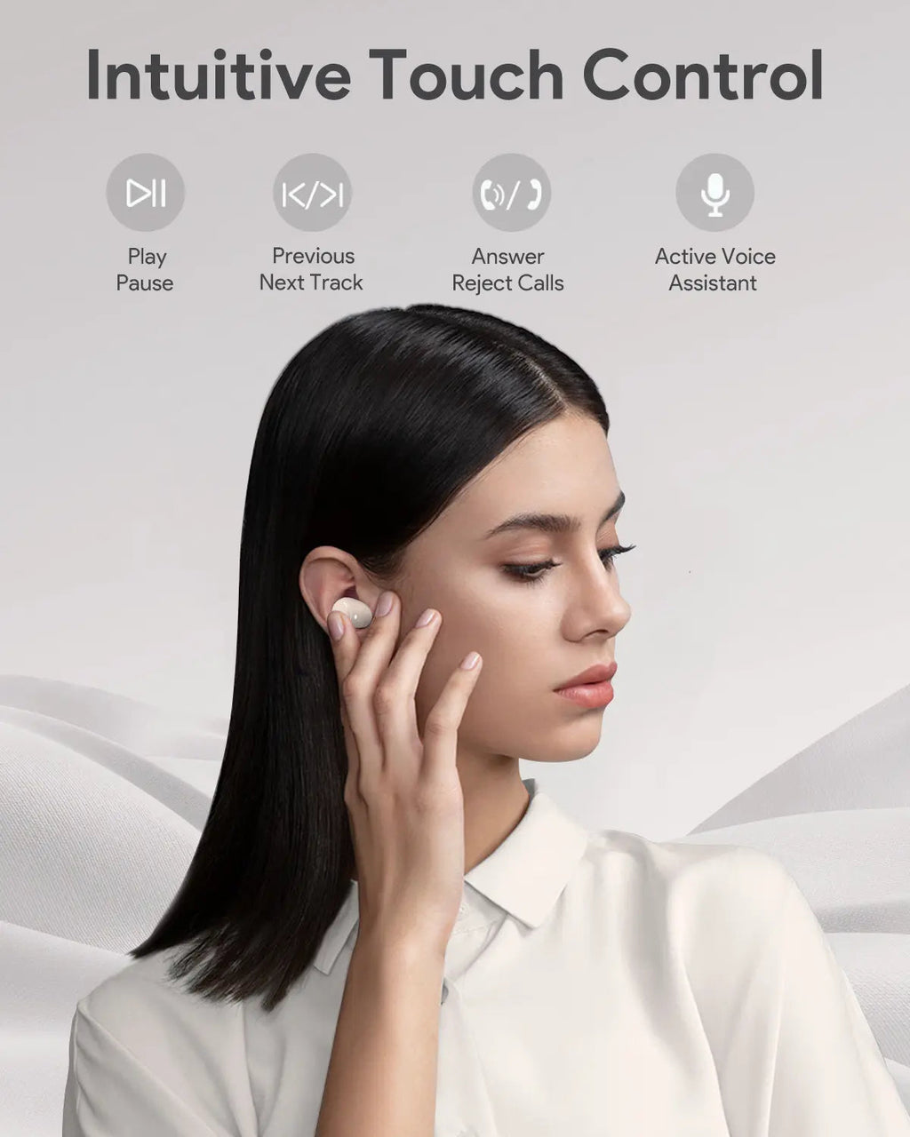Aukey True Wireless Earbuds MOVE VIBE (EP-M3A)