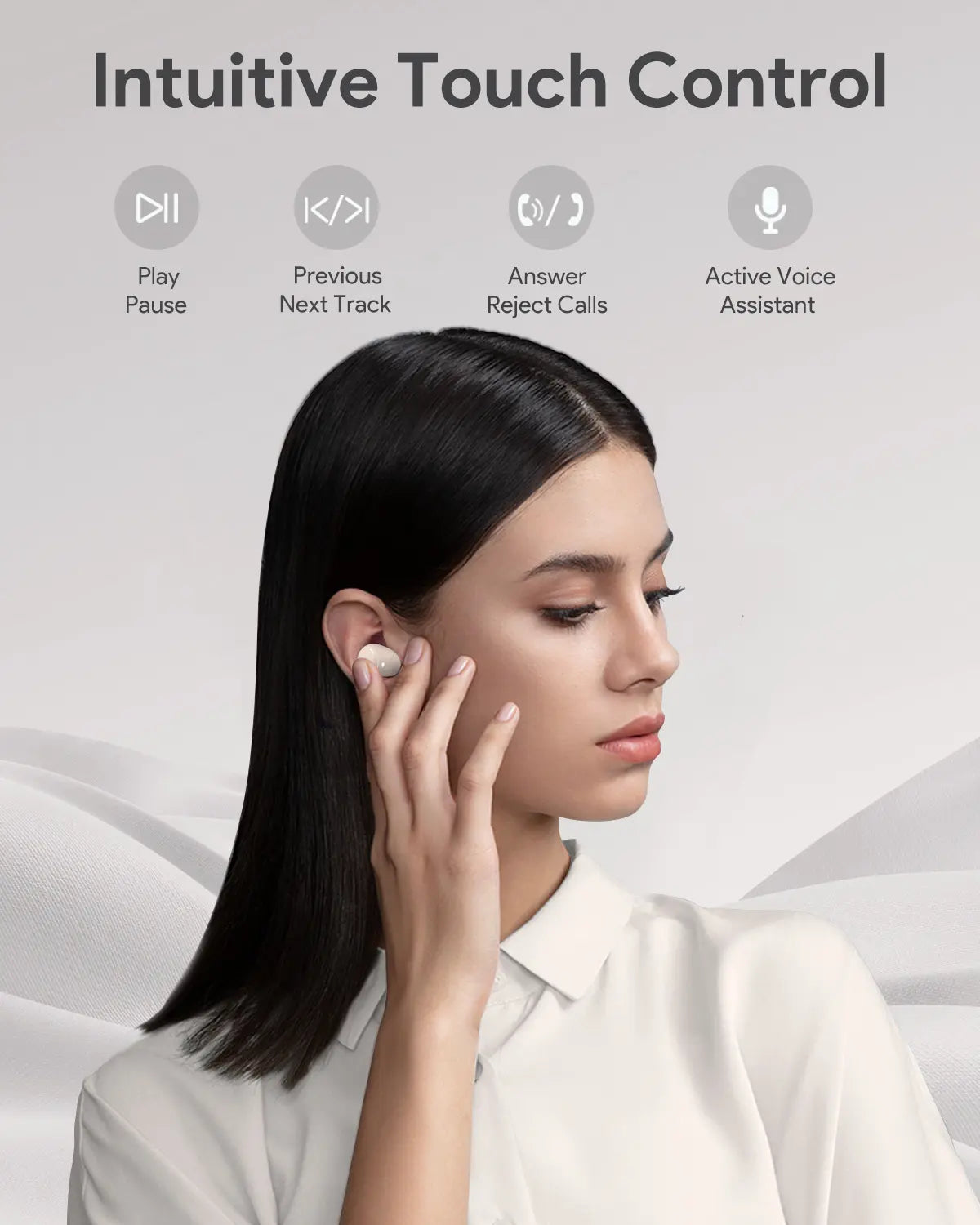 Aukey True Wireless Earbuds MOVE VIBE (EP-M3A)