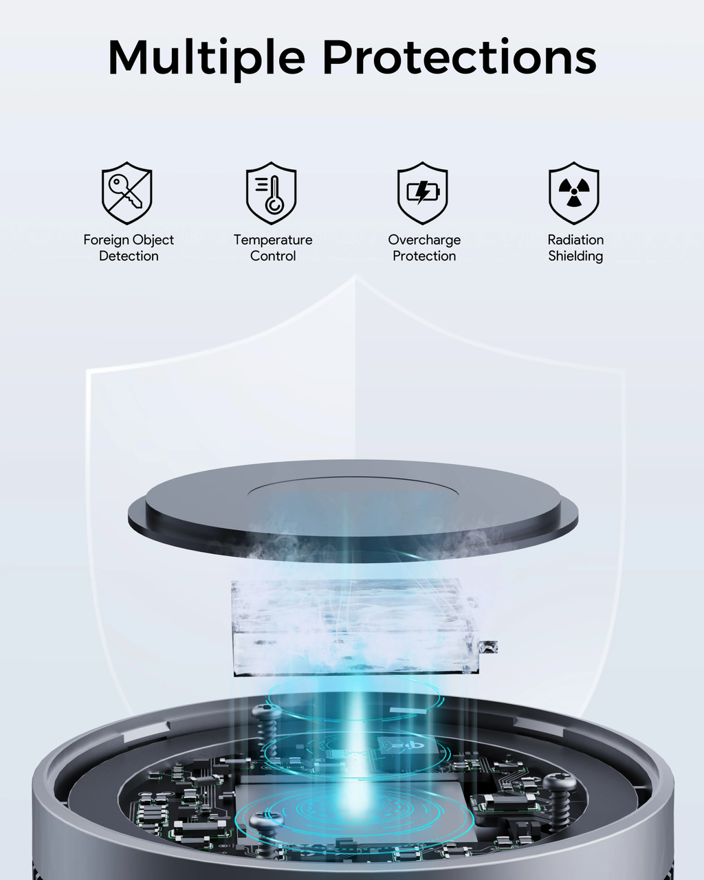 Aukey Magfusion GameFrost Magnetic Wireless Charger with Active Cooling (LC-G10)