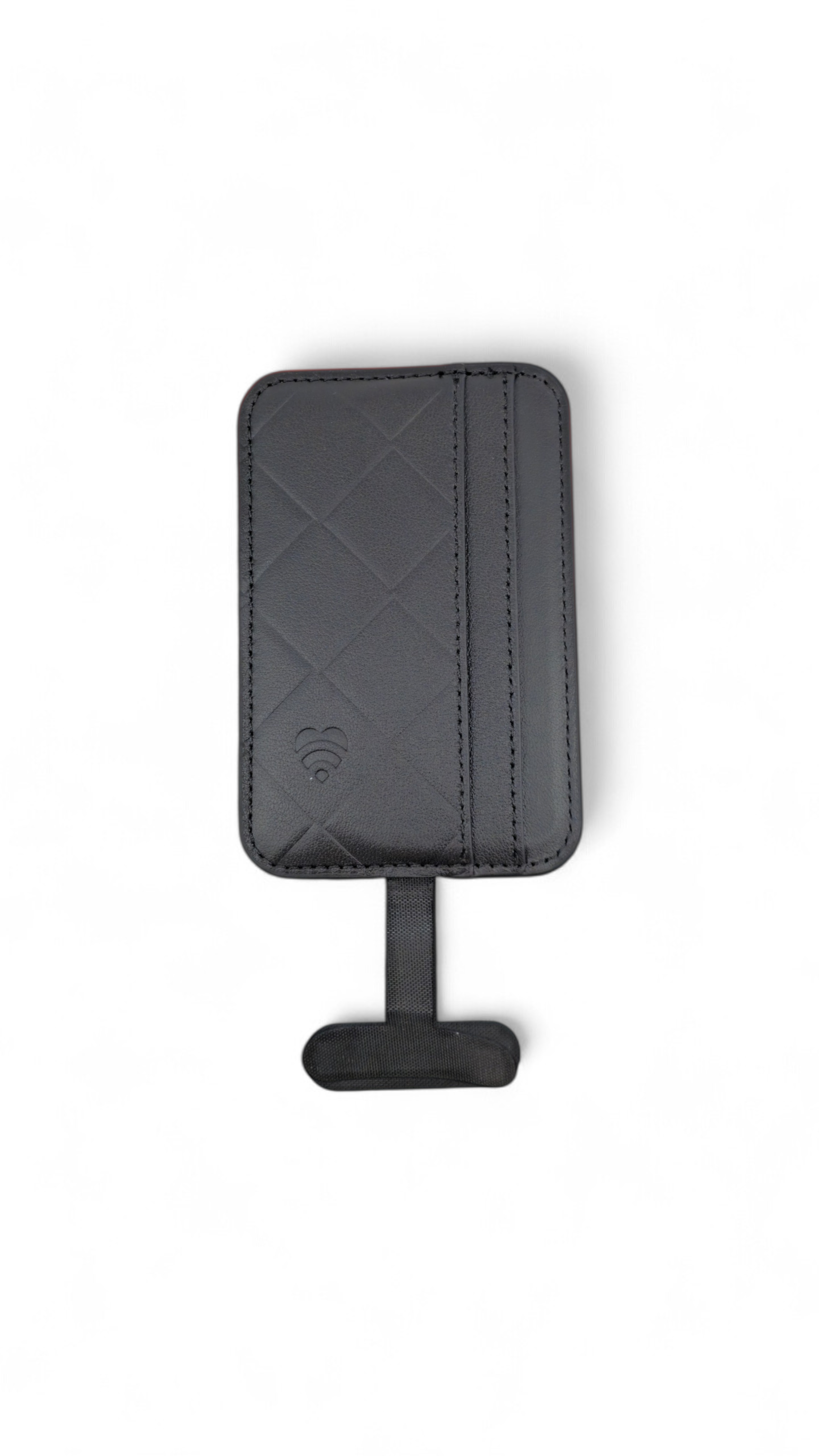 Lovefone Genuine Leather Weave Wallet with Magsafe - Black