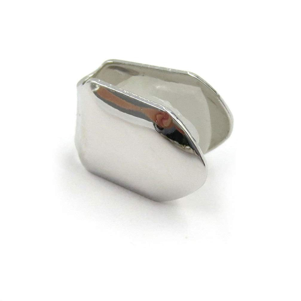 4pcs Silver Plated Small Single Tooth Cap Hip Hop Teeth Grill Decoration