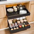 CARLA HOME 2 Pack Pull Out Cabinet Organizer Expandable for Cabinets with Adjustable Slide Out Shelves and Easy Installation (Black)