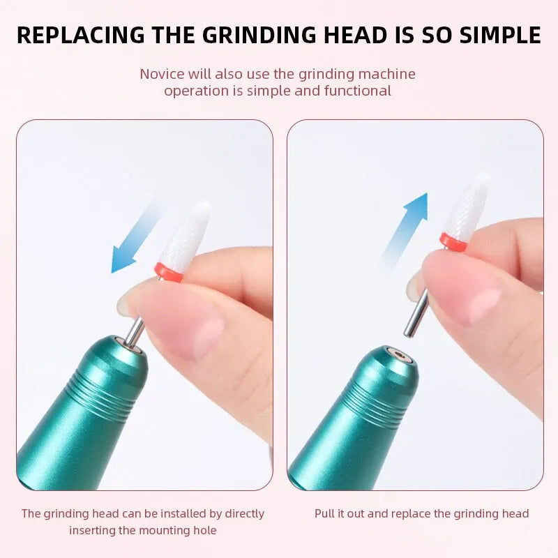 Wireless Nail Drill Pen 35000RPM USB Rechargeable