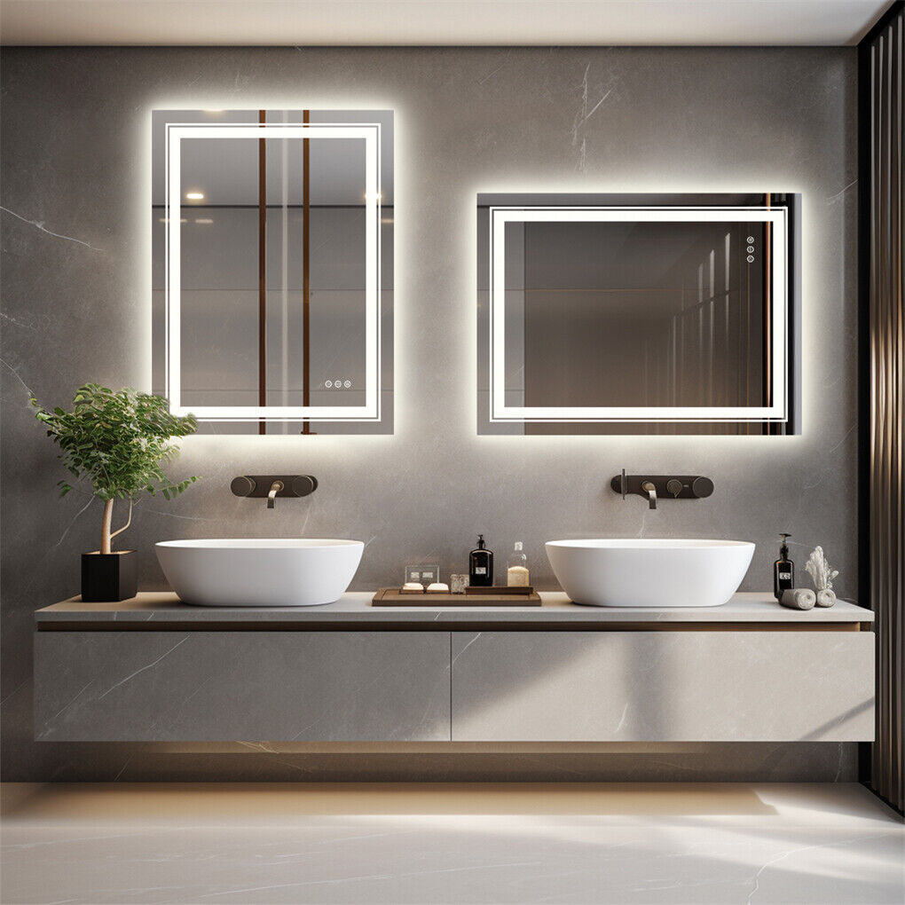1050x500mm LED Bathroom Mirror Anti-fog Shatterproof