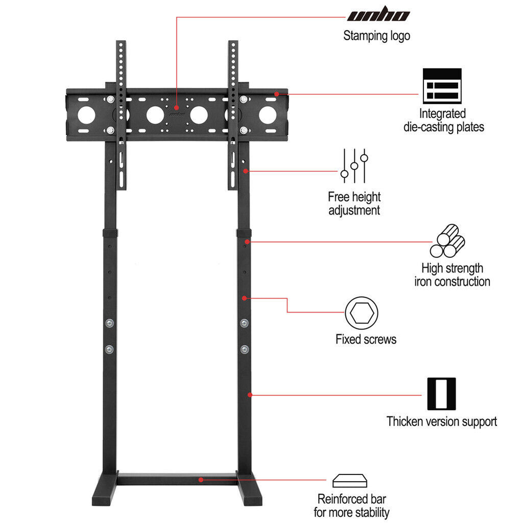 TV Stand Base Mount Bracket Swivel for 32-65 LED LCD Screen