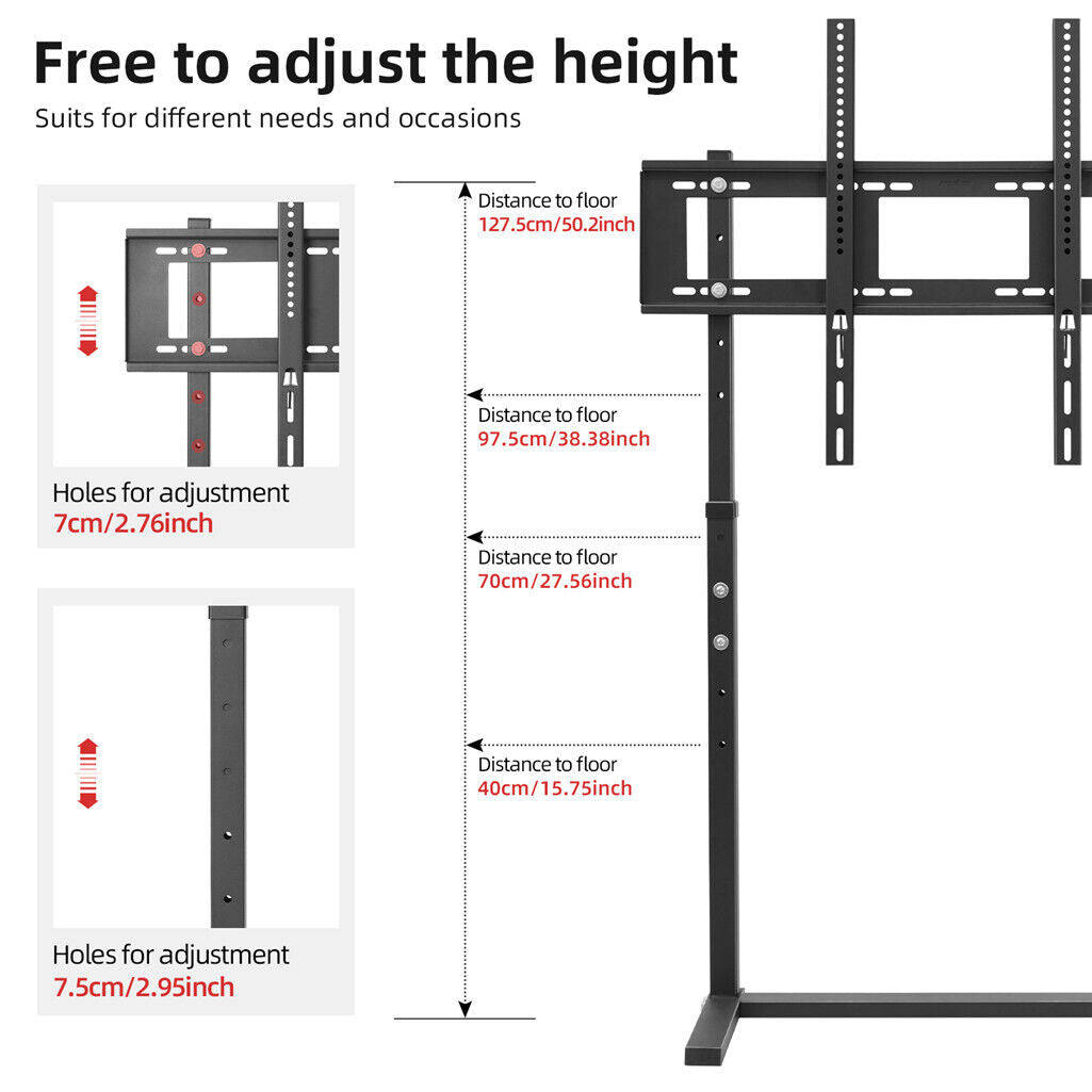 TV Stand Base Mount Bracket Swivel for 32-100 LED LCD