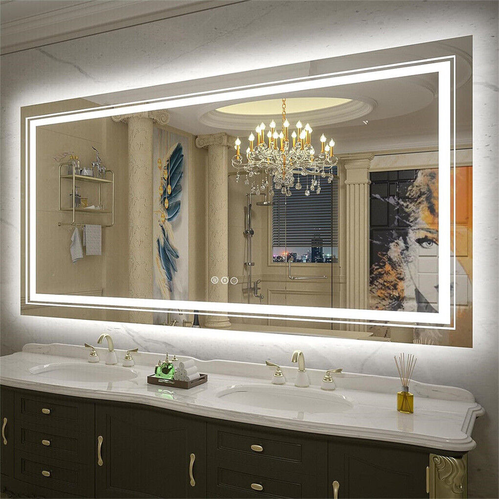 1200x600mm LED Bathroom Mirror RGB Anti-Fog Shatterproof