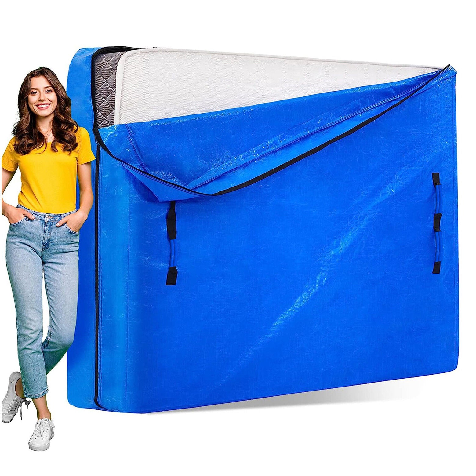 King Size Mattress Bag Waterproof Dust Protector 207x187 cm