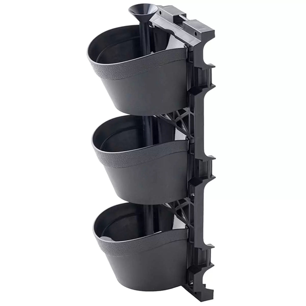 Tri vertical garden with 4 frames and 12 pots