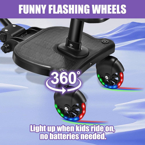 Baby Jogger Glider Board 2 in 1 Kid Stroller Board with Dismountable Seat AU Luminous wheel