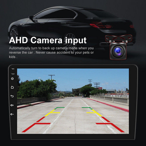 9" Car Radio 2 DIN GPS FM RDS WIFI w/ Rear Camera For Android Auto IOS CarPlay