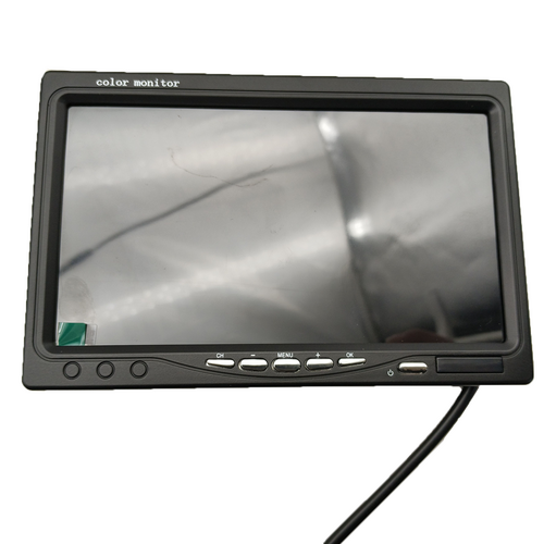 4-Channel Split 7" Screen Monitor w/4 Reversing Camera Kit for Truck Trailer Bus