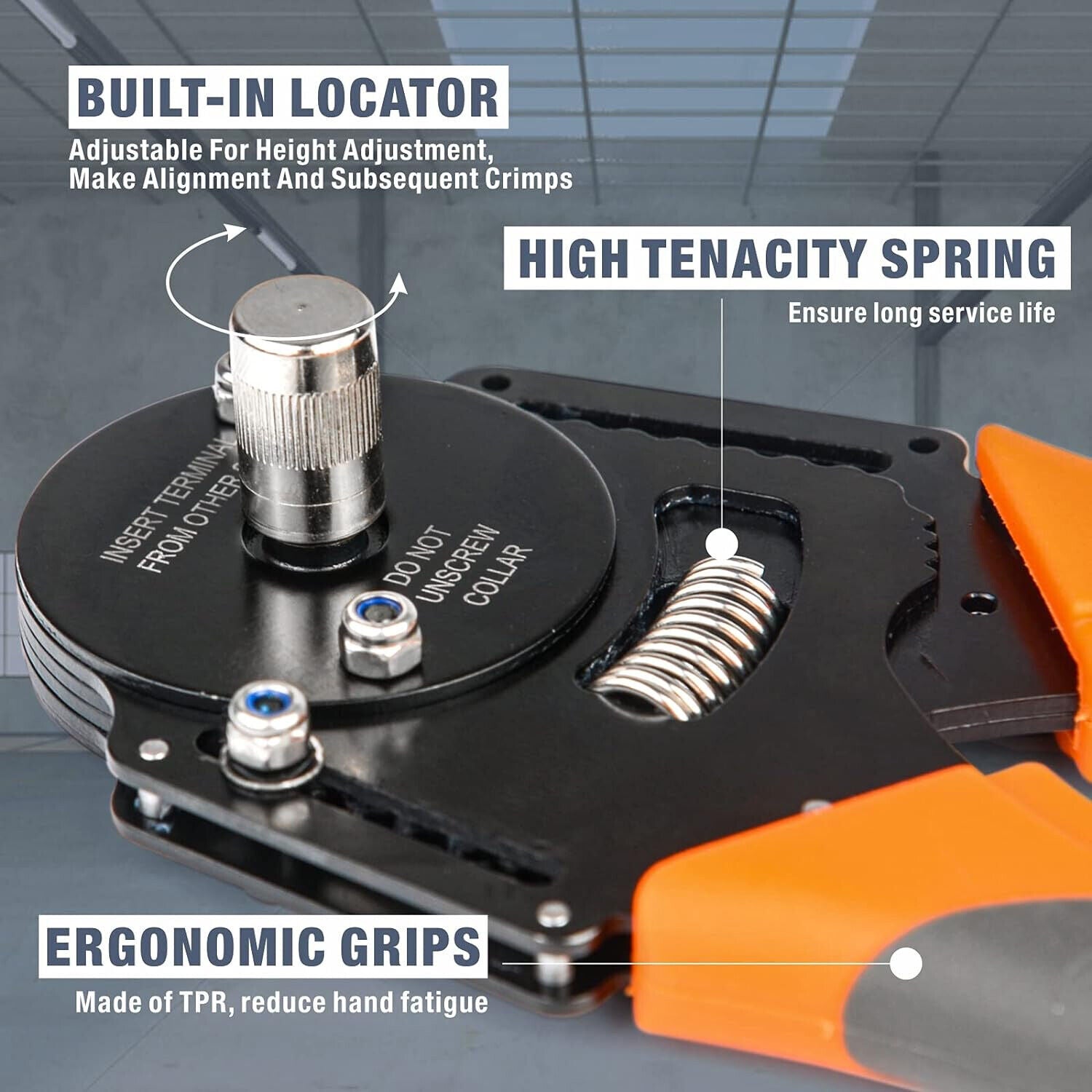 DT16 Crimper 4 Way Indent,8 Impression iCrimp Closed Barrel Type Deutsch Crimper