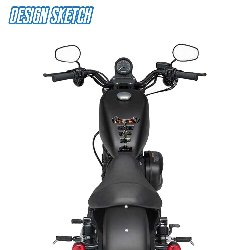 Tank Pad Fuel Tank Sticker Guard Motorcycle Decoration Fit For Kawasaki Z400