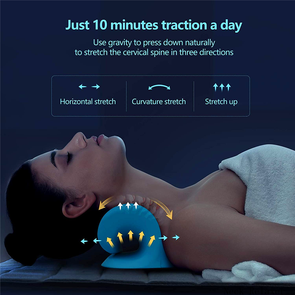 Neck Traction Pillow Original Cloud Shape Neck Stretcher Cervical Pain Relief AU