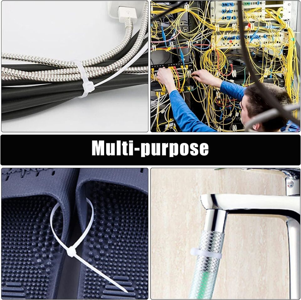 Cable Ties Zip Ties Nylon UV Stabilised 1000x Bulk Black Cable Tie AU STOCK