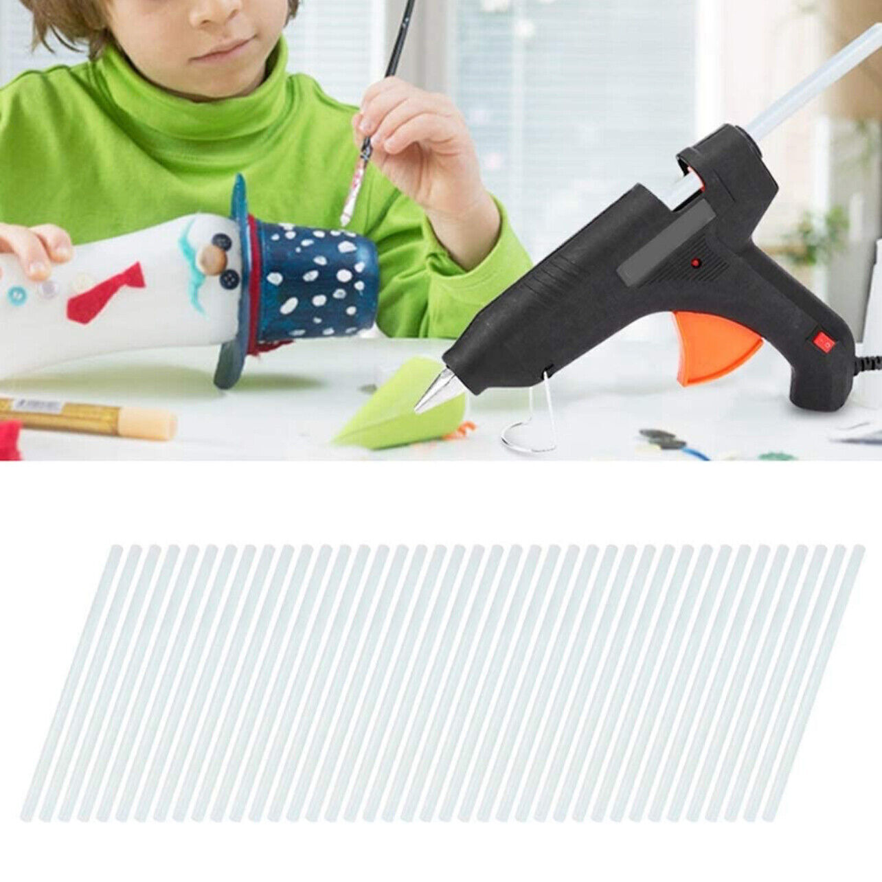 Glue Sticks Hot Clear Melt Glue Adhesive Sticks 100 pcs Stickes For Glue Gun 11mmx300mm