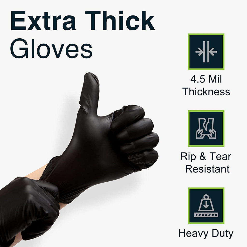6g Flexible Disposable Nitrile Gloves For Mechanic Work Food Prepa 200Pcs L