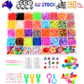 40Grids Rainbow Loom Bands Rubber Bracelet Making Kit S Clips Beads DIY Toys