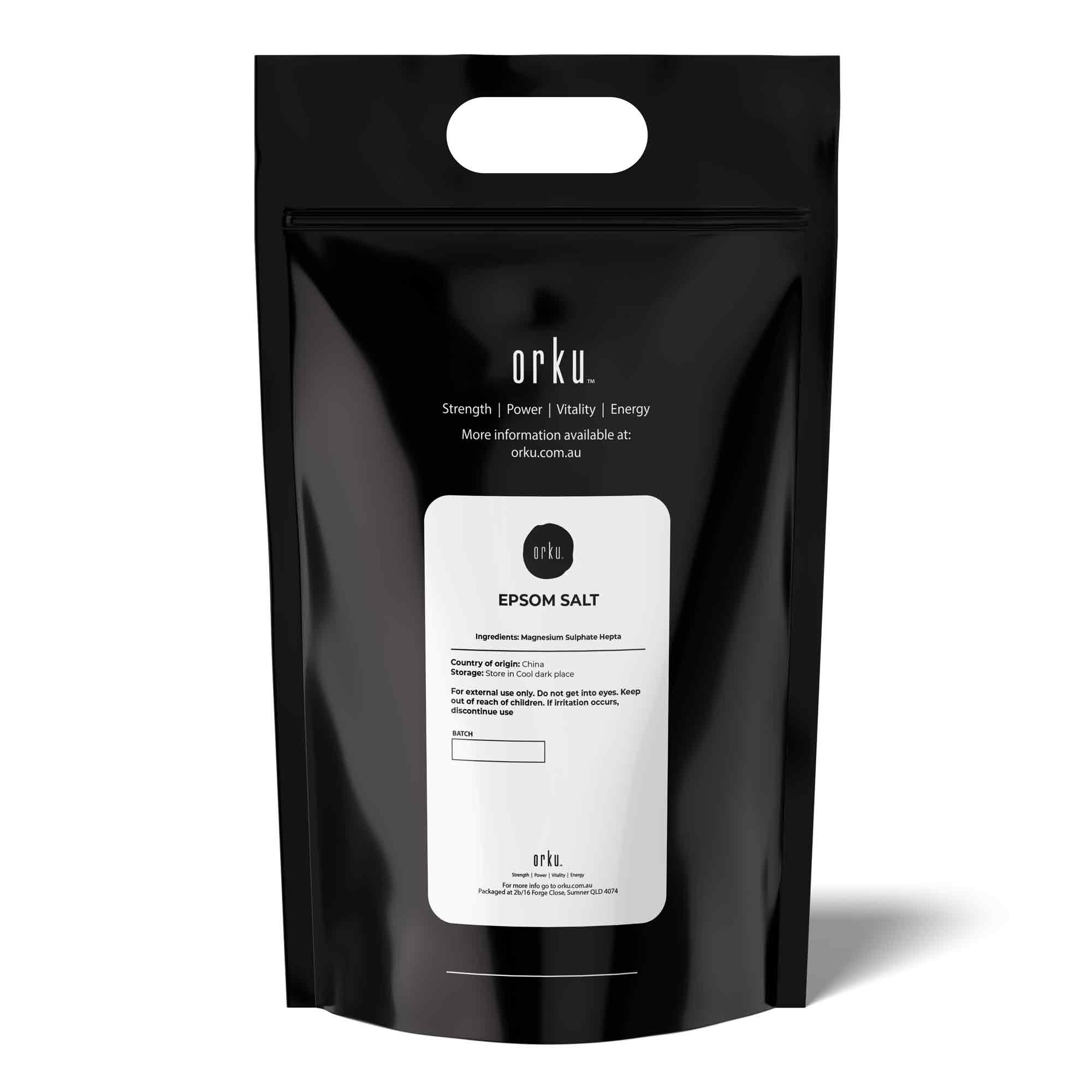 Orku 20Kg Epsom Salt - Magnesium Sulphate Bath Salts For Skin Body Sulfate