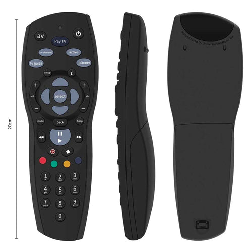 4x Tooleroo PayTV Remote Control Compatible with Foxtel MYSTAR SKY NZ - Black