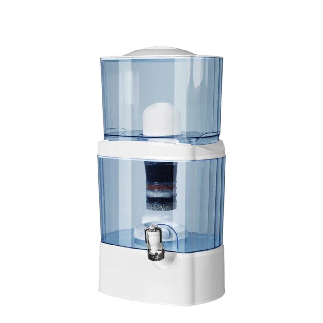 24L Benchtop 8 Stage Water Filter - Alkaline & Mineral Ceramic Carbon Purifier