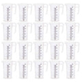 20x 500ml Measuring Jug Strong Clear Plastic Propylene BPA 5 Food Grade Pro-Jug