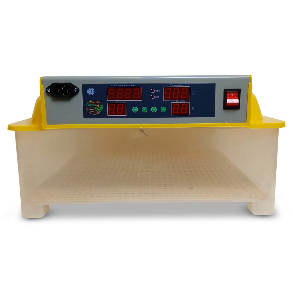 Rooster Farms Electric 60 Egg Incubator + Accessories for Chicken Quail Duck