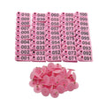1-100 Cattle Number Ear Tag 5x2cm Set - Mini Pink Cow Sheep Pig Livestock Label