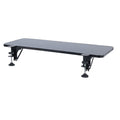 Tooleroo Folding Tray Desk Extender - Clamp-On Table Extension Shelf Black