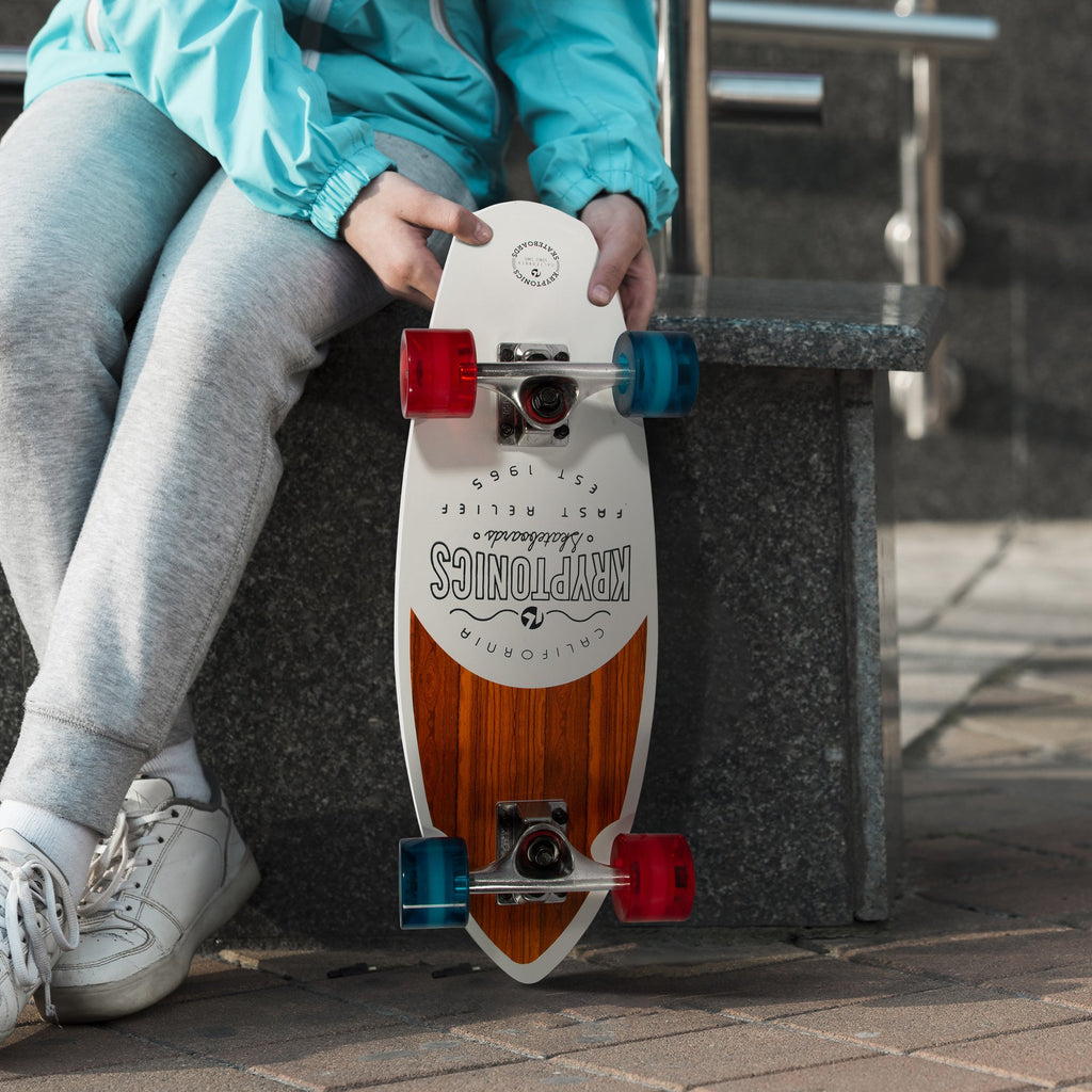 Bravo Sports Kryptonics 23-inch Mini Fat Cruiser Board In Liberty Blue