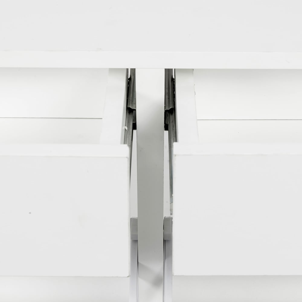 Sarantino 24 Pairs Shoe Cabinet Storage White Drawers Chest 1200 x 240 x 920 in White