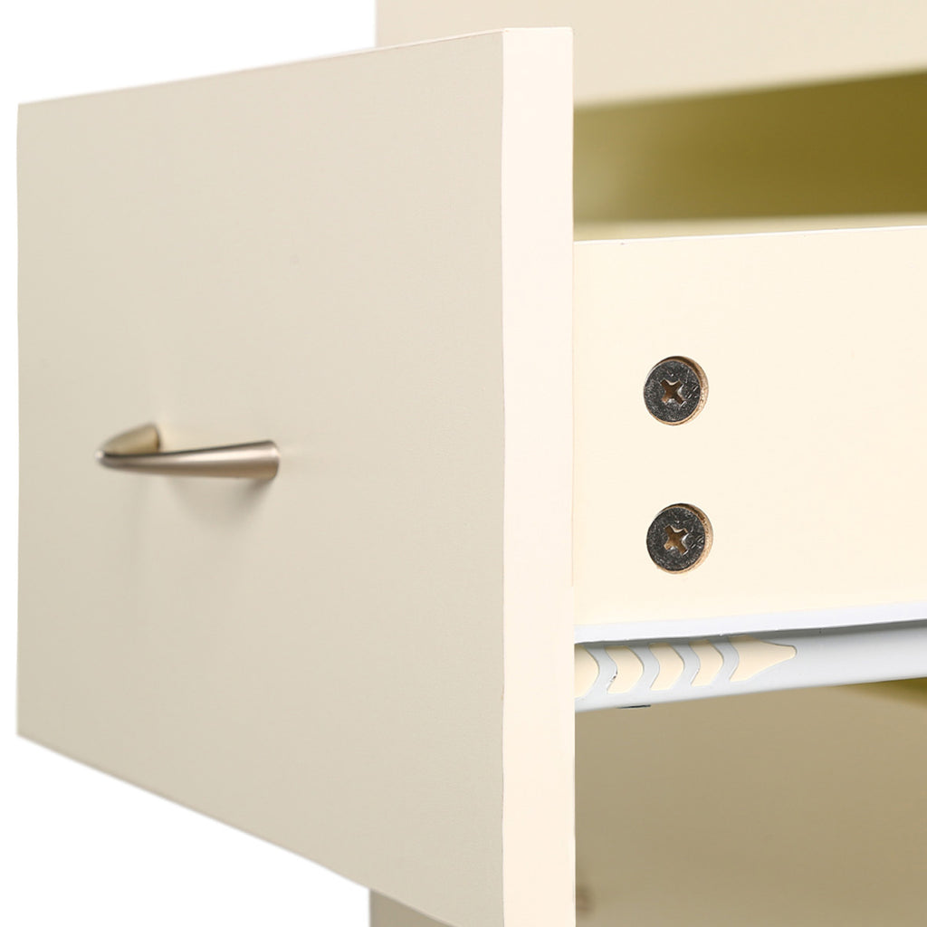 Sarantino Tallboy Dresser 6 Chest Of Drawers Cabinet 85 x 39.5 x 105cm in White