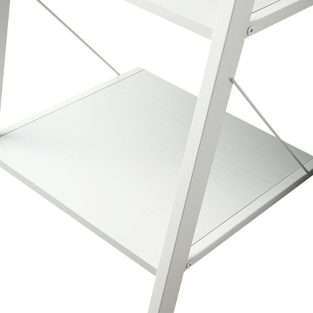 Sarantino Amelia 5-Tier Ladder Shelf in White